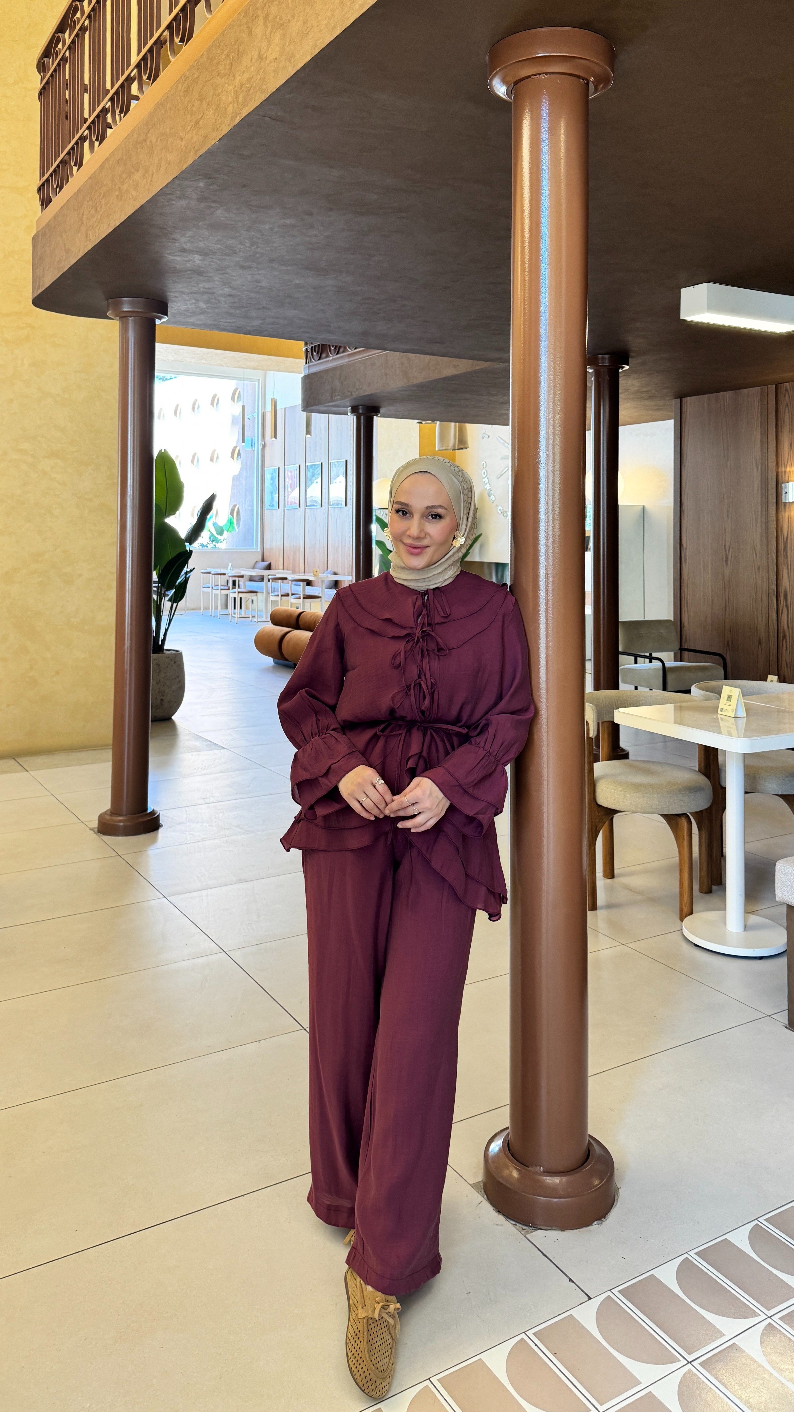 Peony Takım - Mürdüm