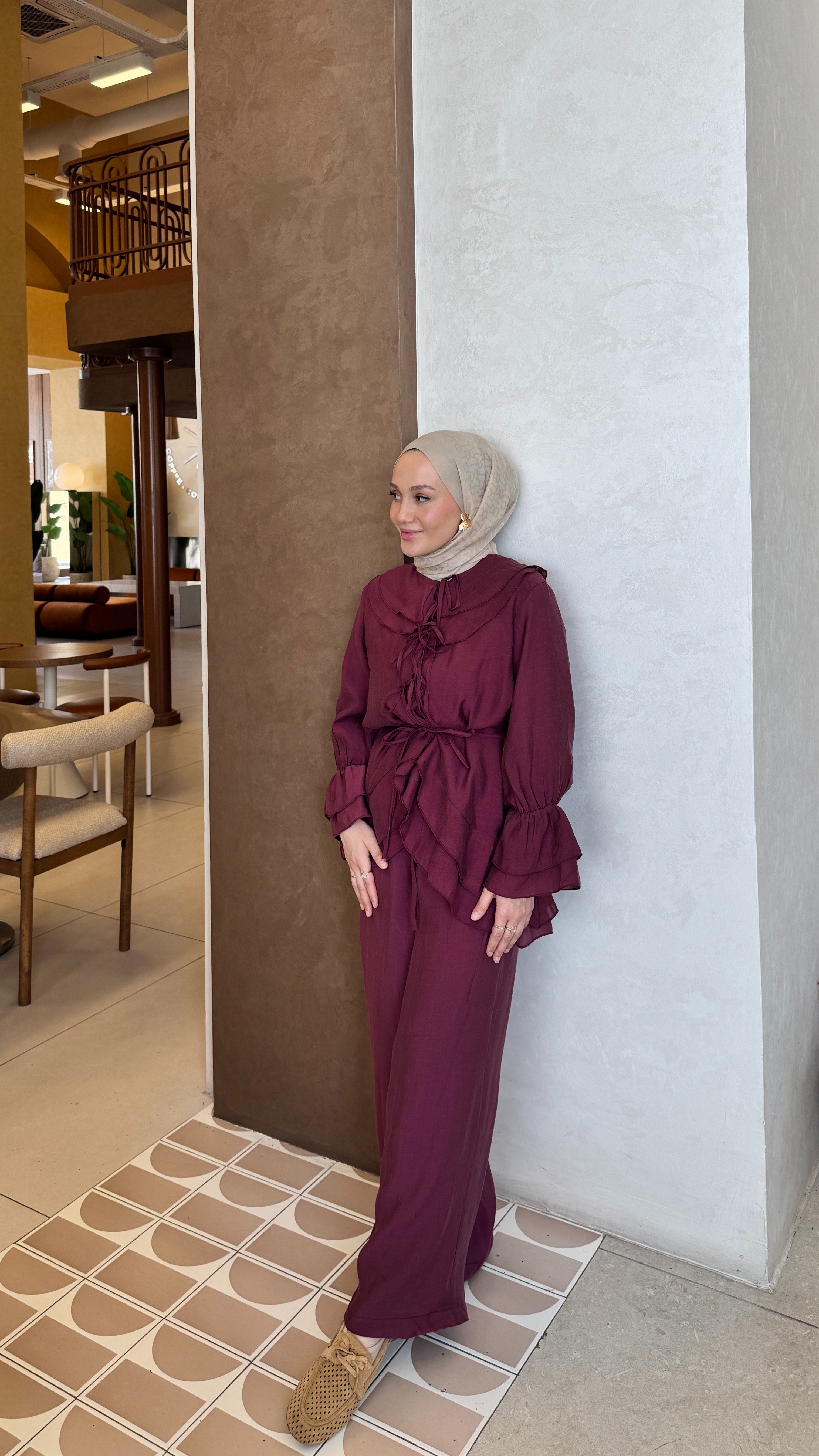 Peony Takım - Mürdüm