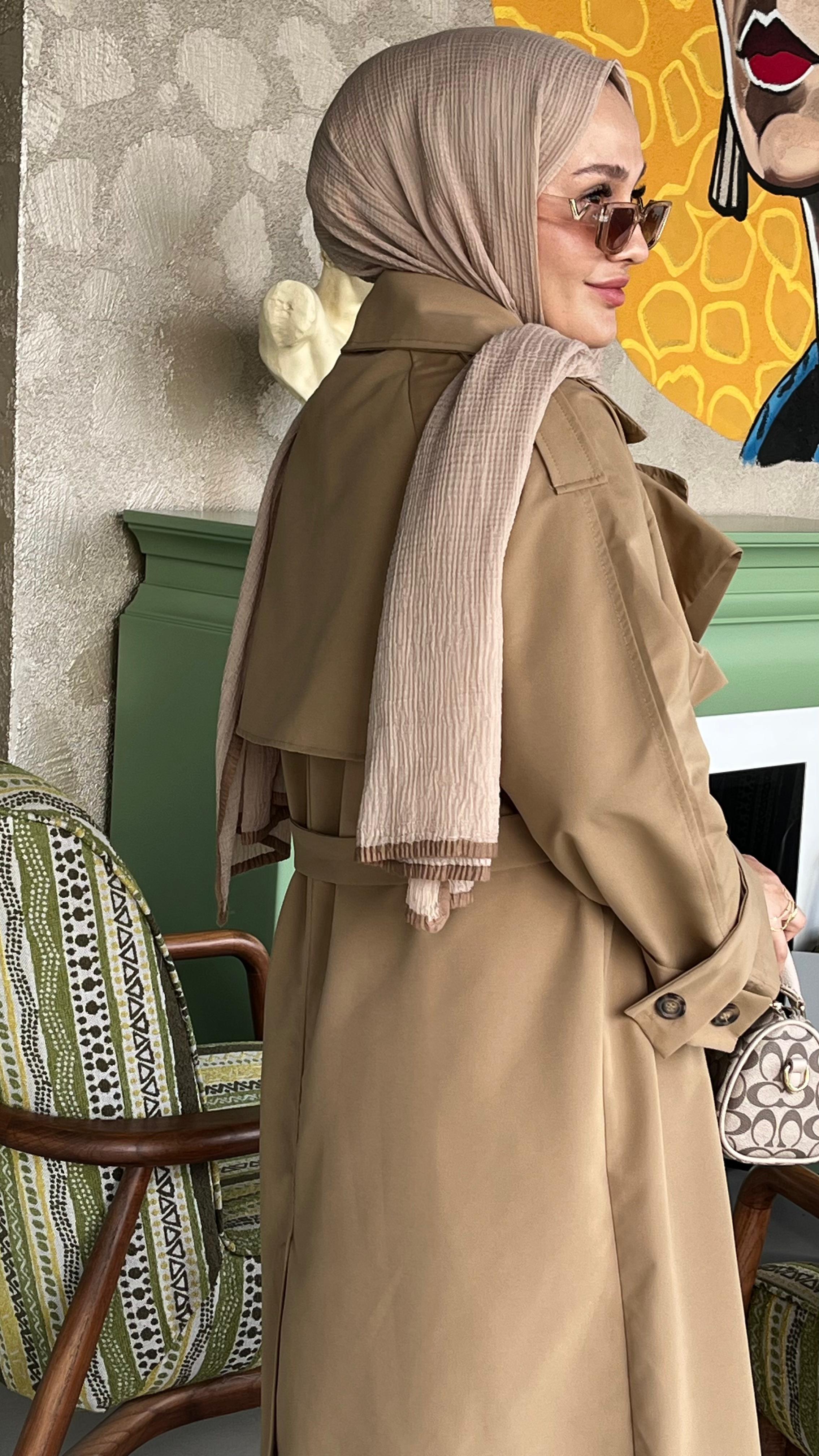 Rüzgar Trençkot -Camel