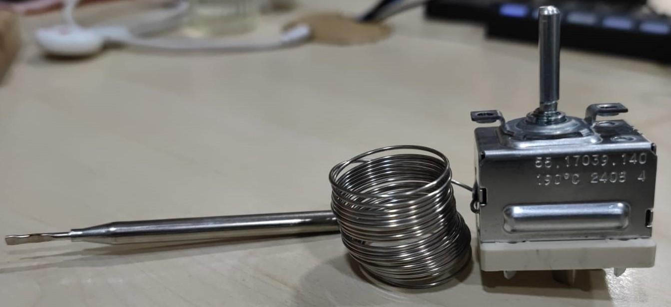 EGO 55.17039.140 100-190°C 2 metre Spiralli Fritöz Termostat