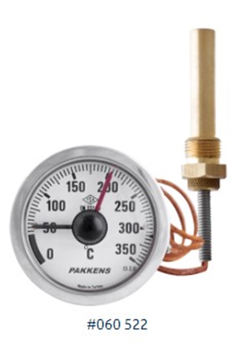 Pakkens 060522 Çap:60mm. Kontaklı Termometre