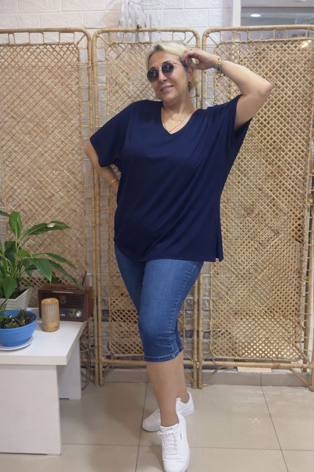 Figen Model Kapri Lacivert