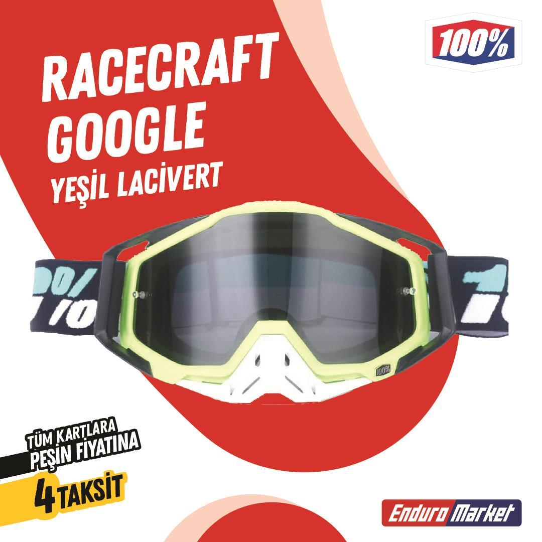%100 RACECRAFT REPLİKA SARI SİYAH GOGGLE