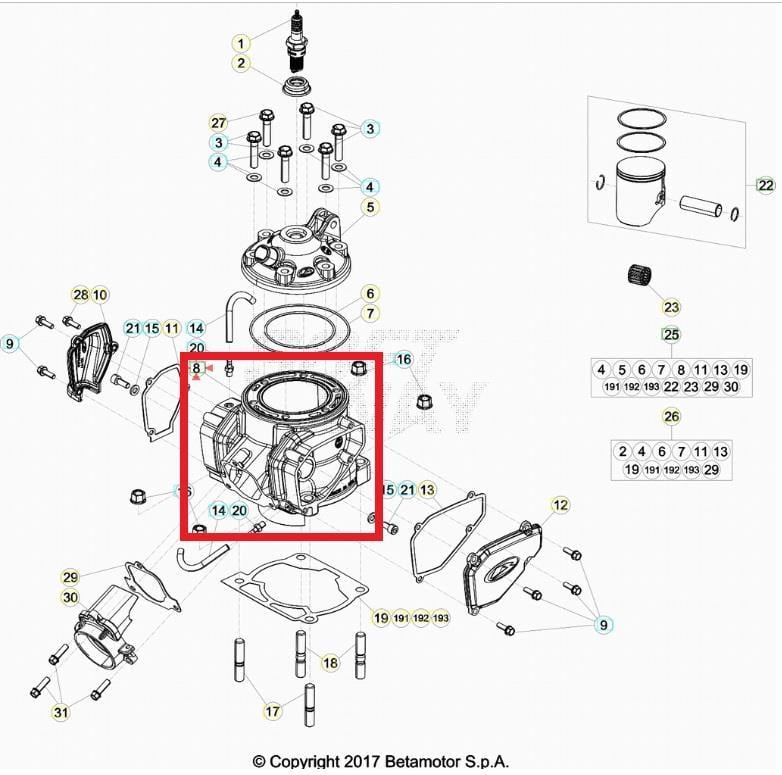 300CC CYLINDER A BETA ORJ YP E