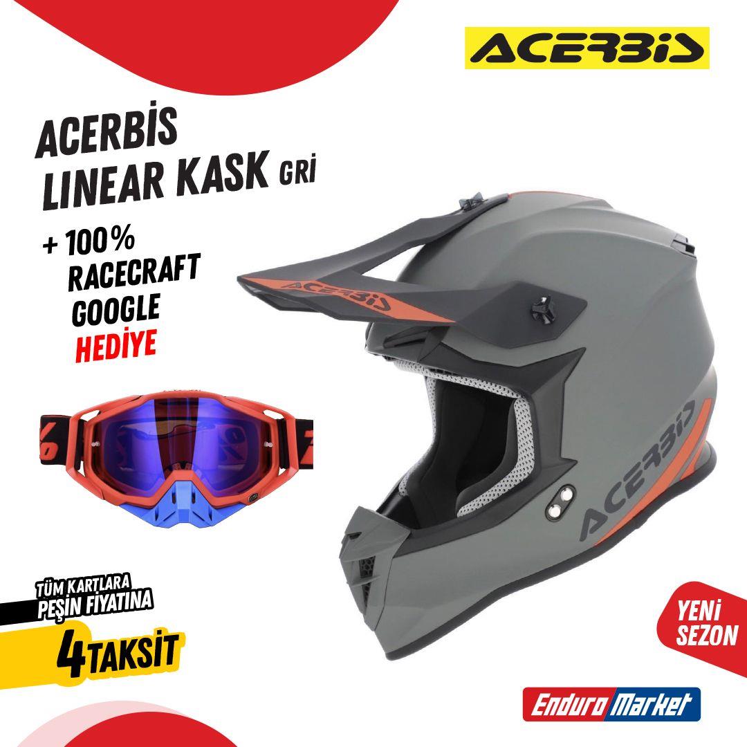 ACERBİS LINEAR SOLID KASK 22.06 GRİ