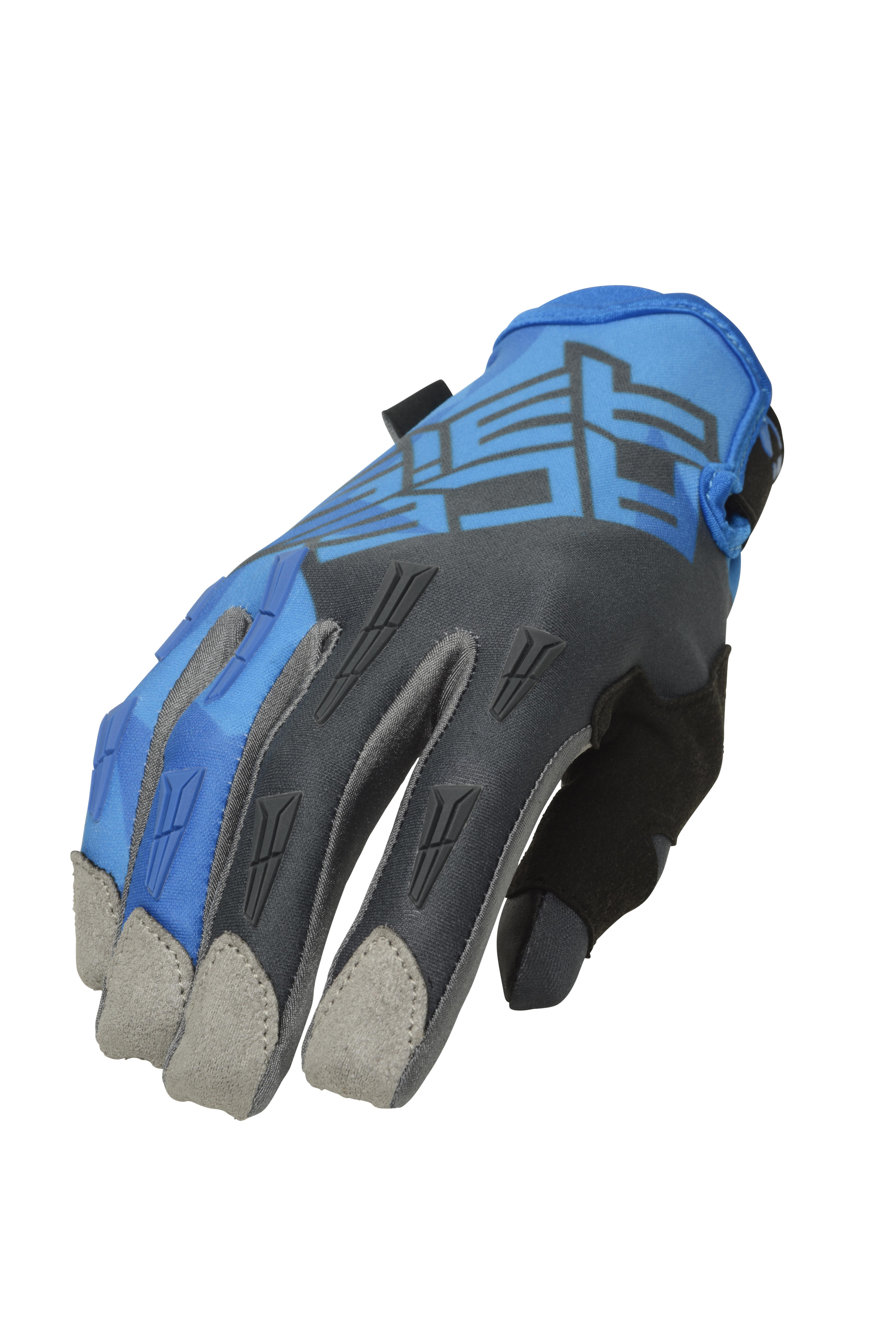 ACERBİS MX X-H ELDİVEN MAVİ GRİ