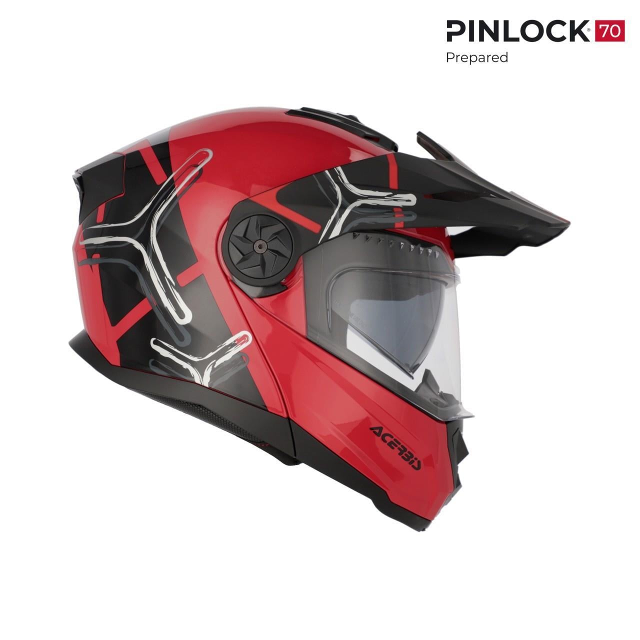 ACERBİS RIDER GARPHIC 22-06 KASK SİYAH KIRMIZI