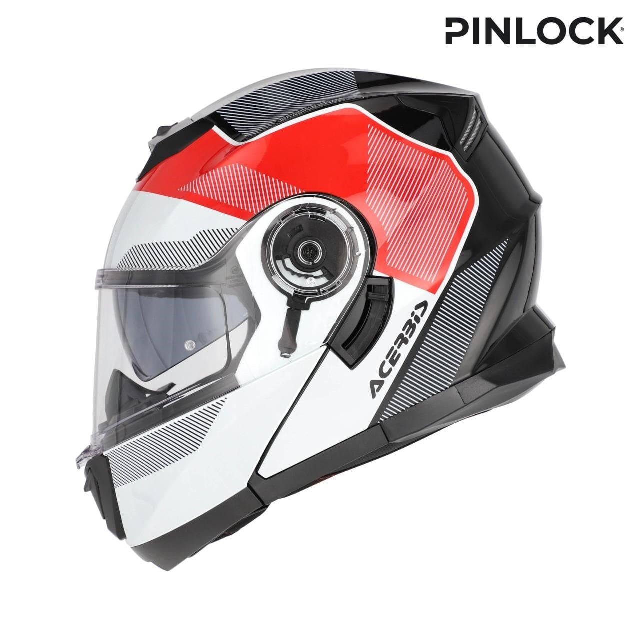 Acerbis Serel 22-06 Kask Beyaz Kırmızı