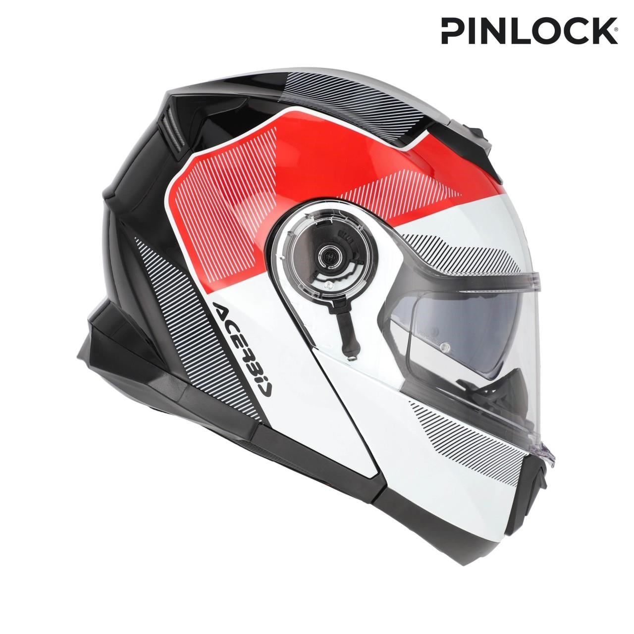 Acerbis Serel 22-06 Kask Beyaz Kırmızı