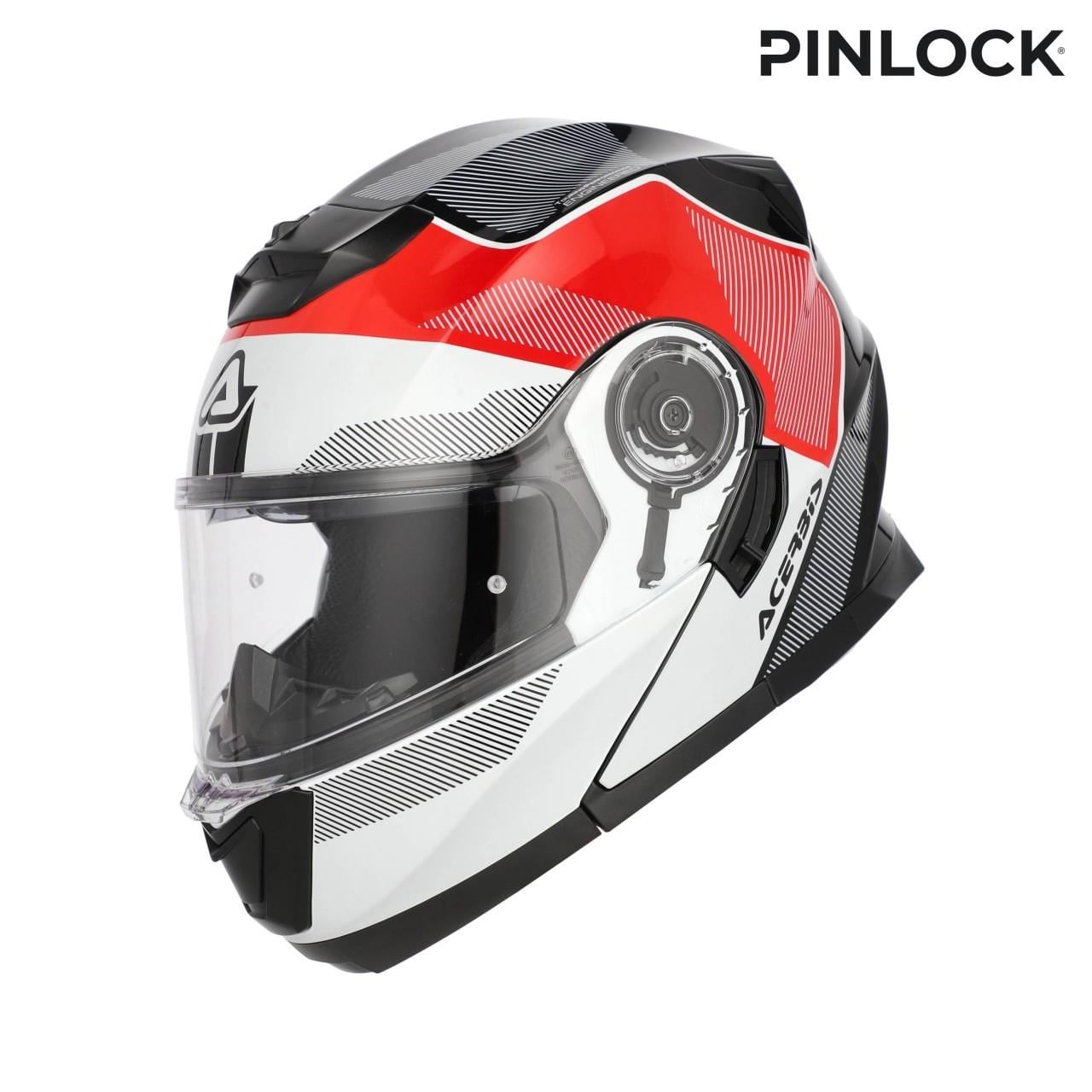 Acerbis Serel 22-06 Kask Beyaz Kırmızı