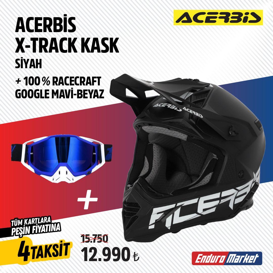 Acerbis X-Track 22-06 Kask Siyah