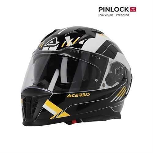 ACERBİS X-WAY GRAPHIC KASK SİYAH SARI