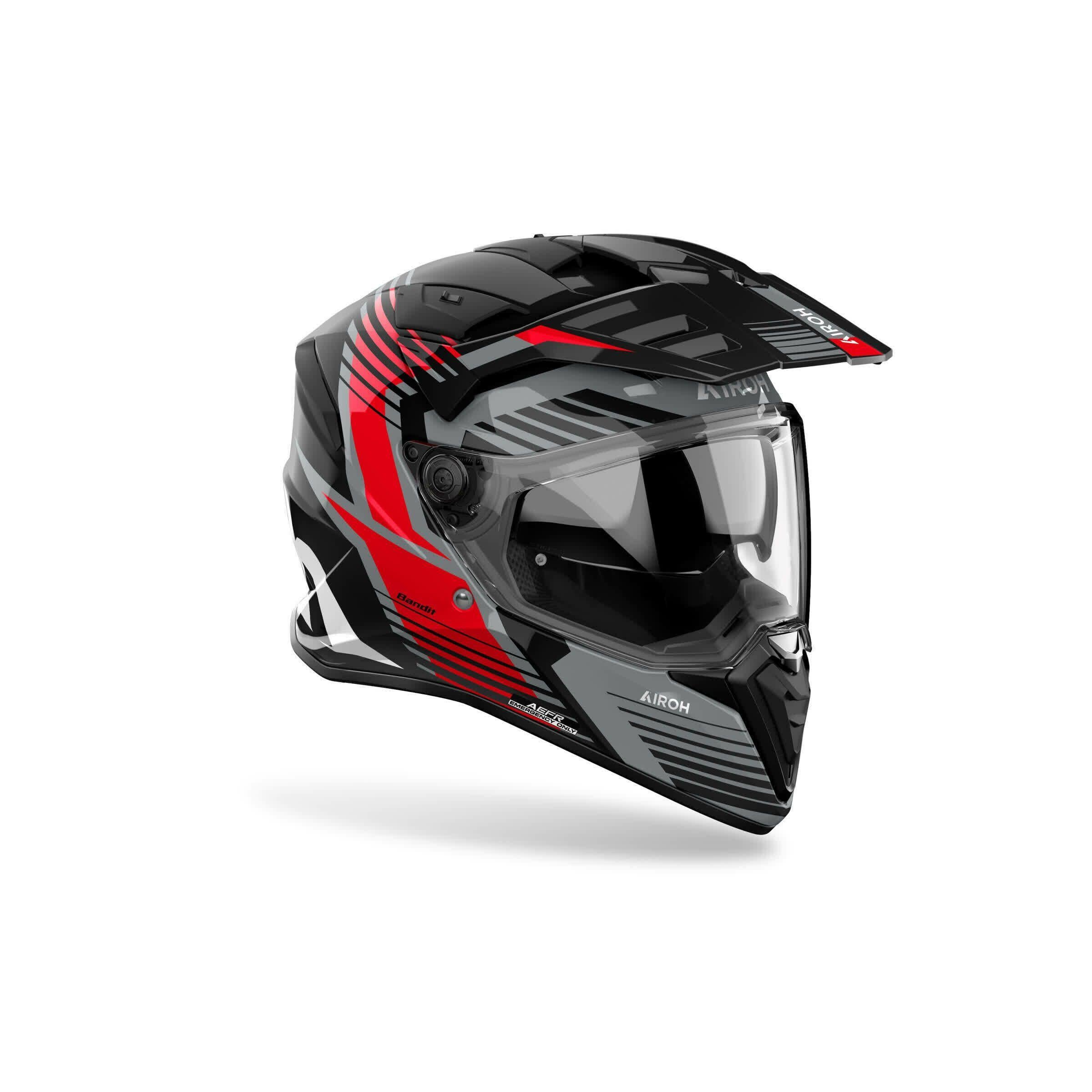 Aıroh Bandıt Spıcy Red Gloss Kask