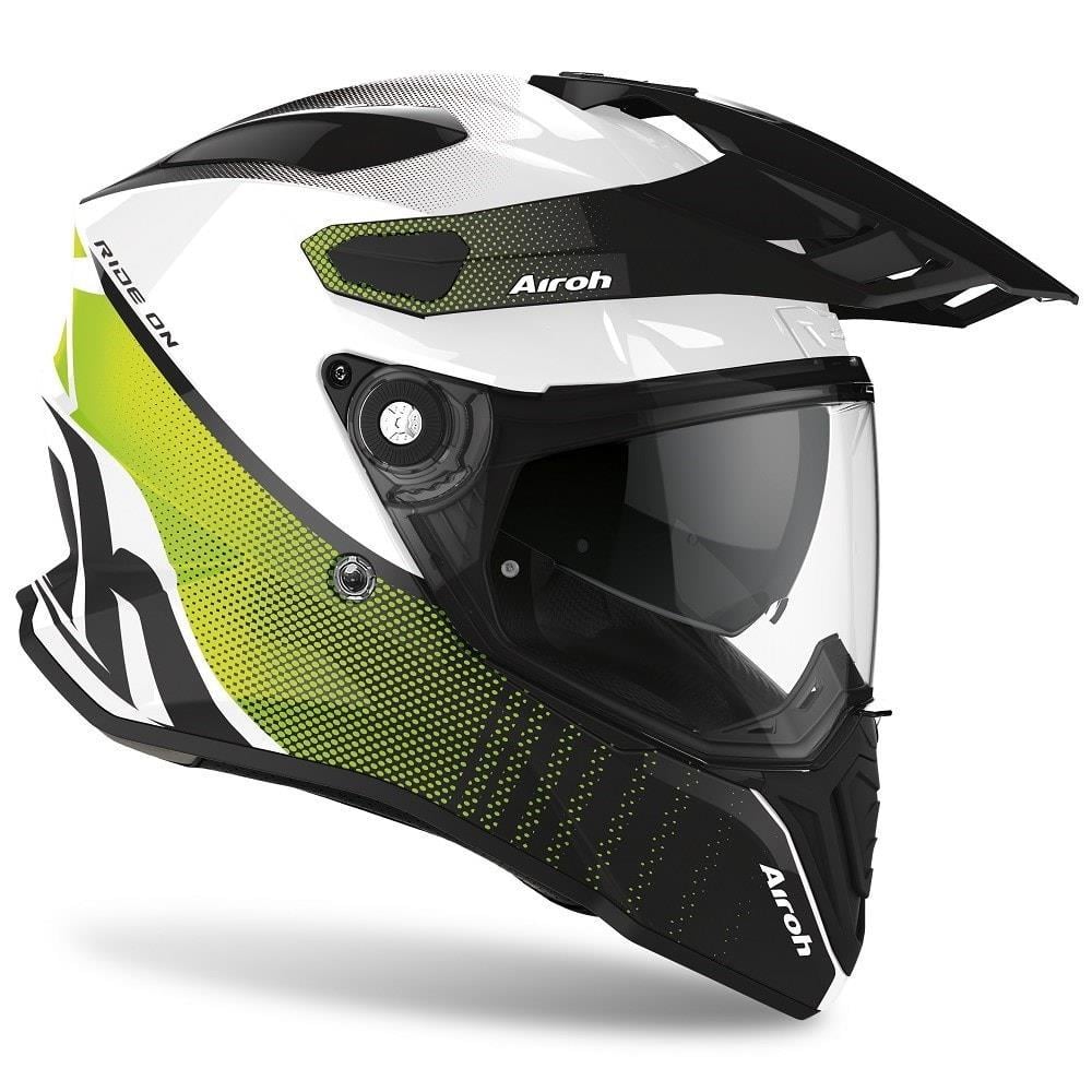 AIROH COMMANDER PROGRESS LIME GLOSS KASK