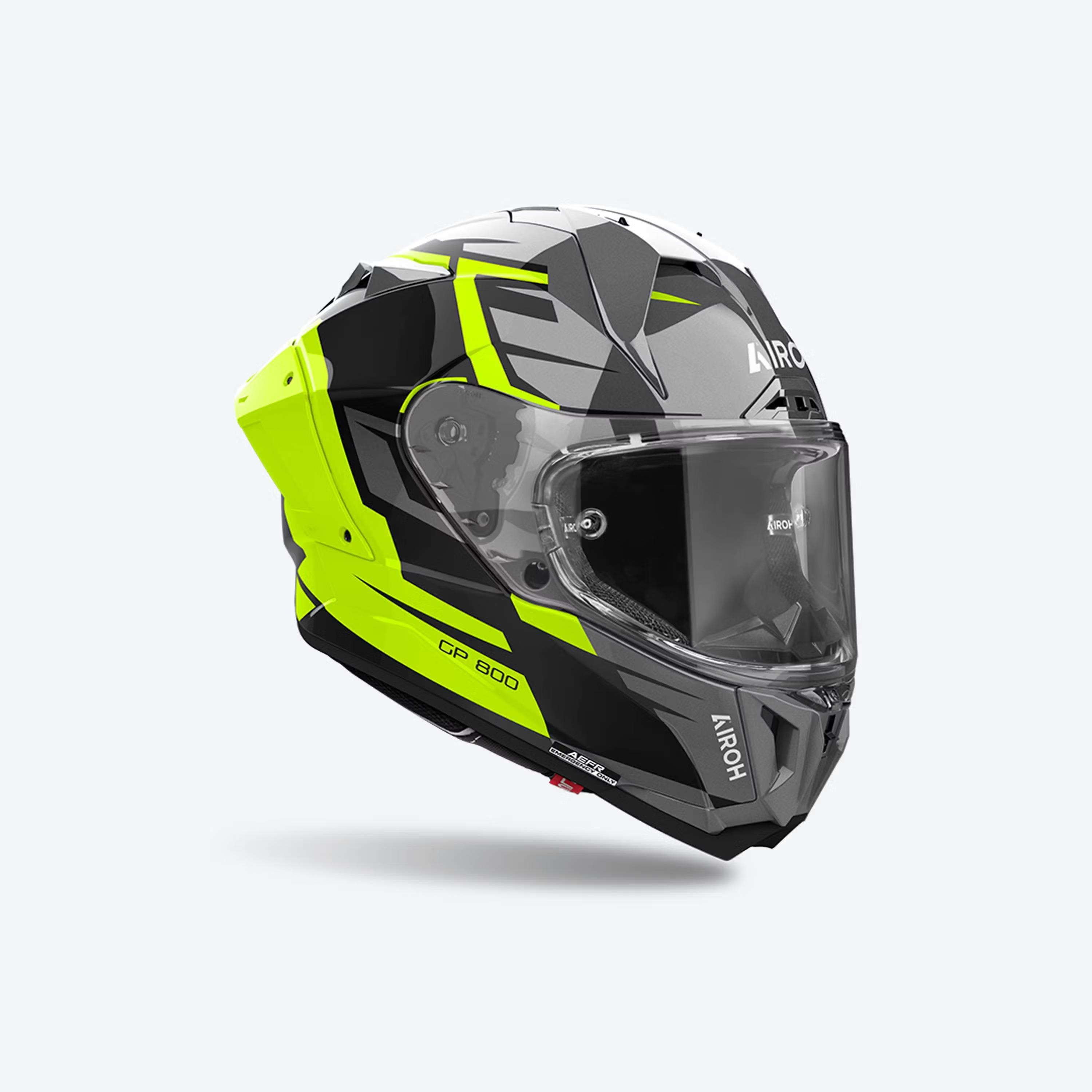 Airoh Gp 800 Master Sarı Parlak Motosiklet Kaskı