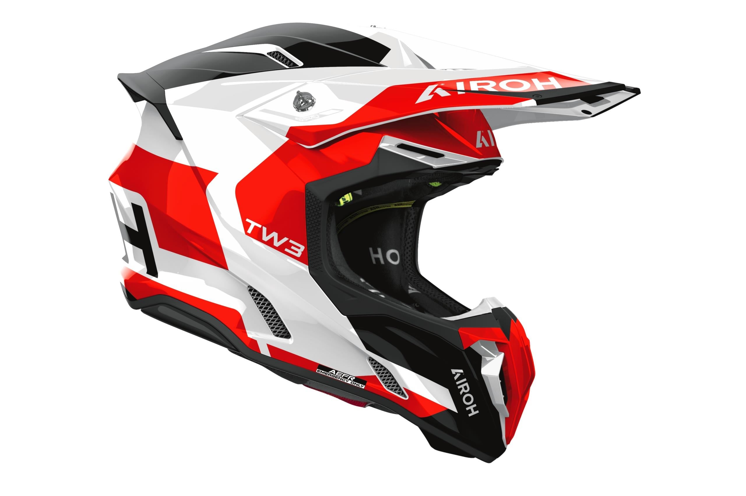 Aıroh Twıst 3 Fancy Red Glos Kask