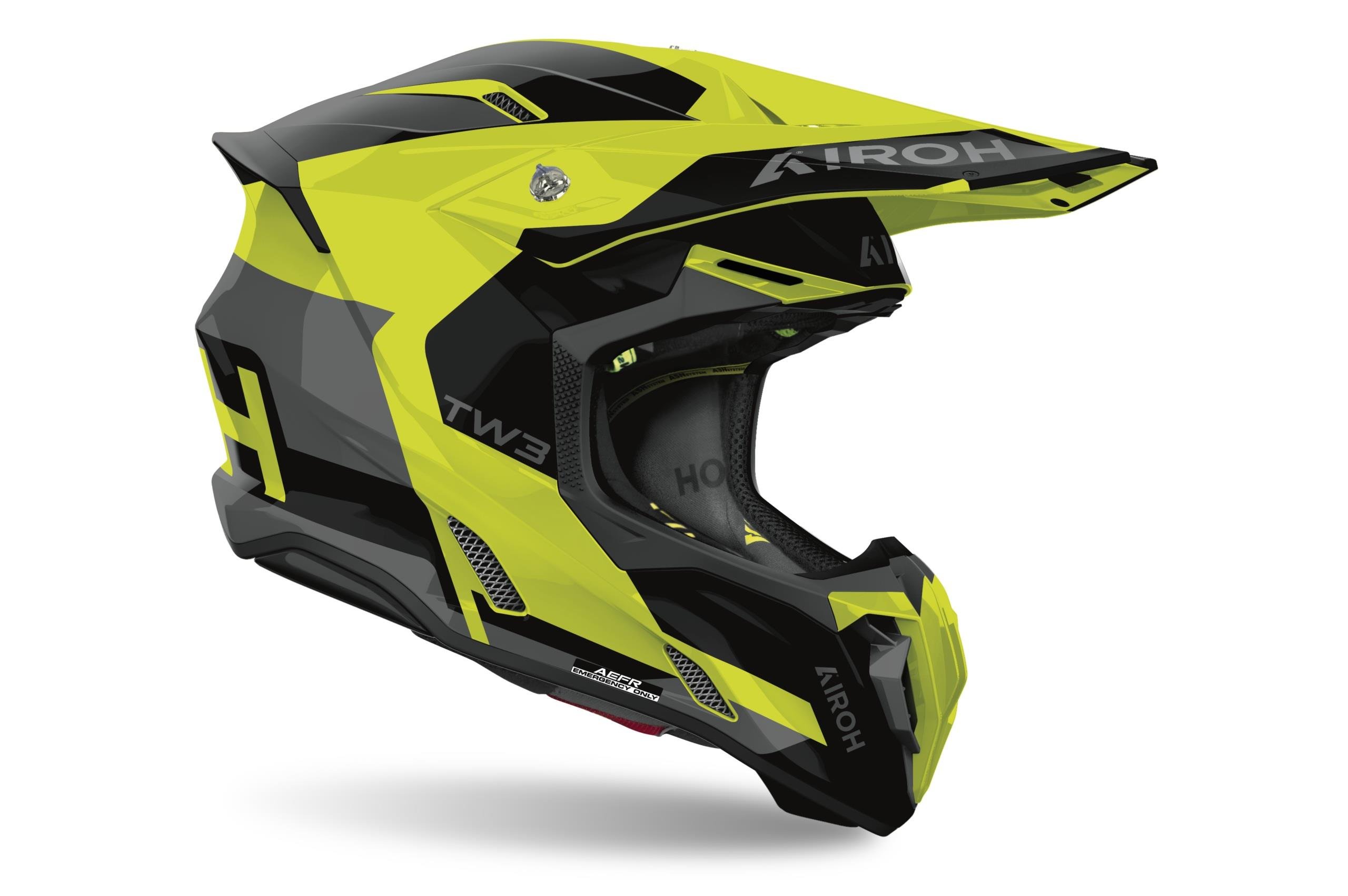 Aıroh Twıst 3 Fancy Yellow Glos Kask