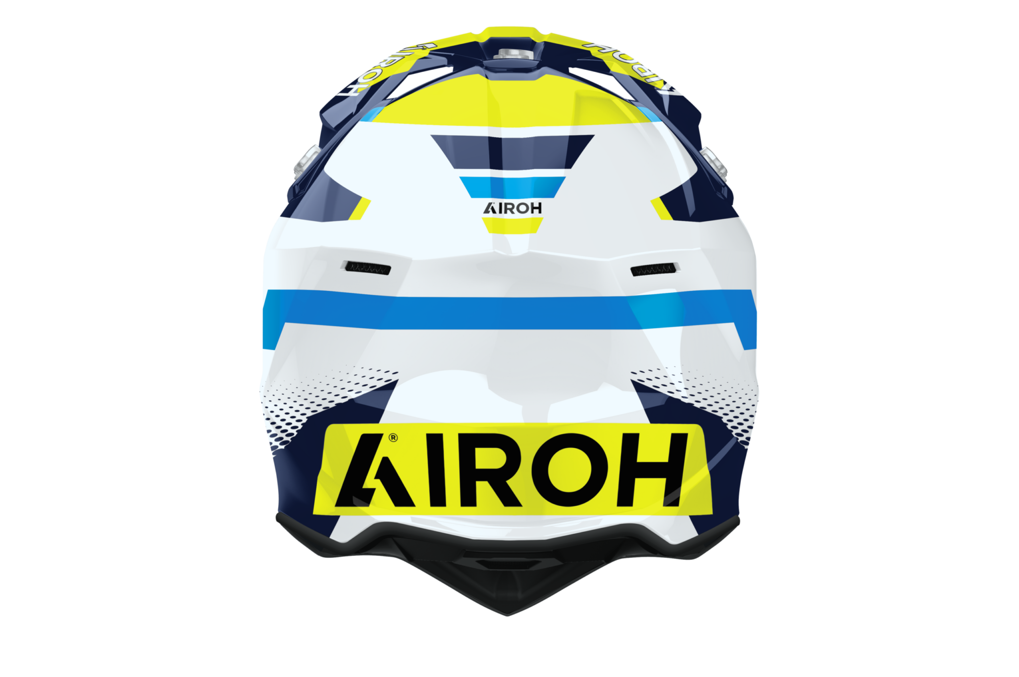 Airoh Wraaap Vısıon Sarı Mavi Parlak Motosiklet Kaskı