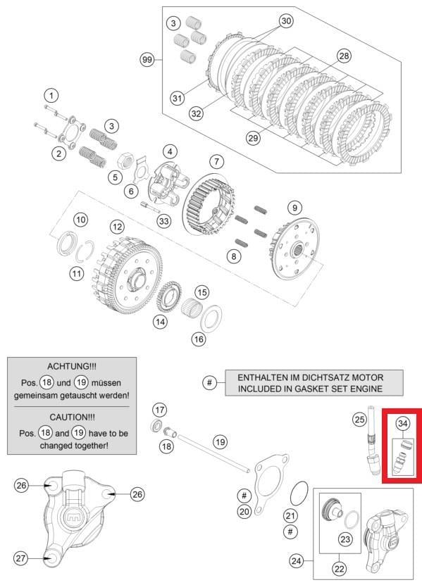 BLEETER SCREW WITH CAP KTM ORJ YP A2