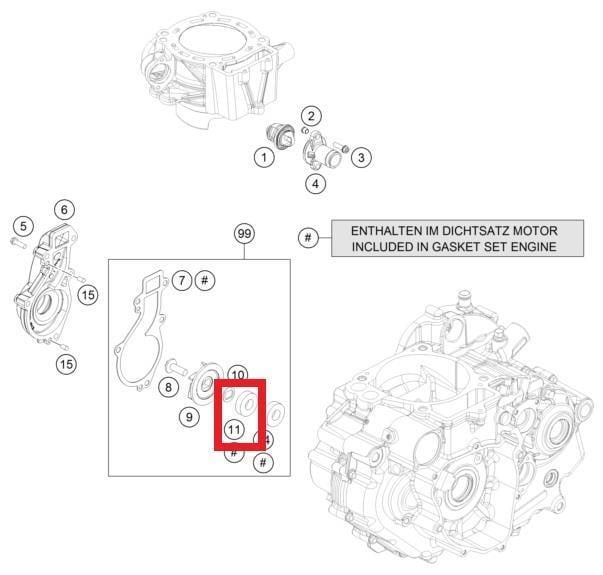 D.D. KEÇESI 690 12X30X7 VITON KTM ORJ YP