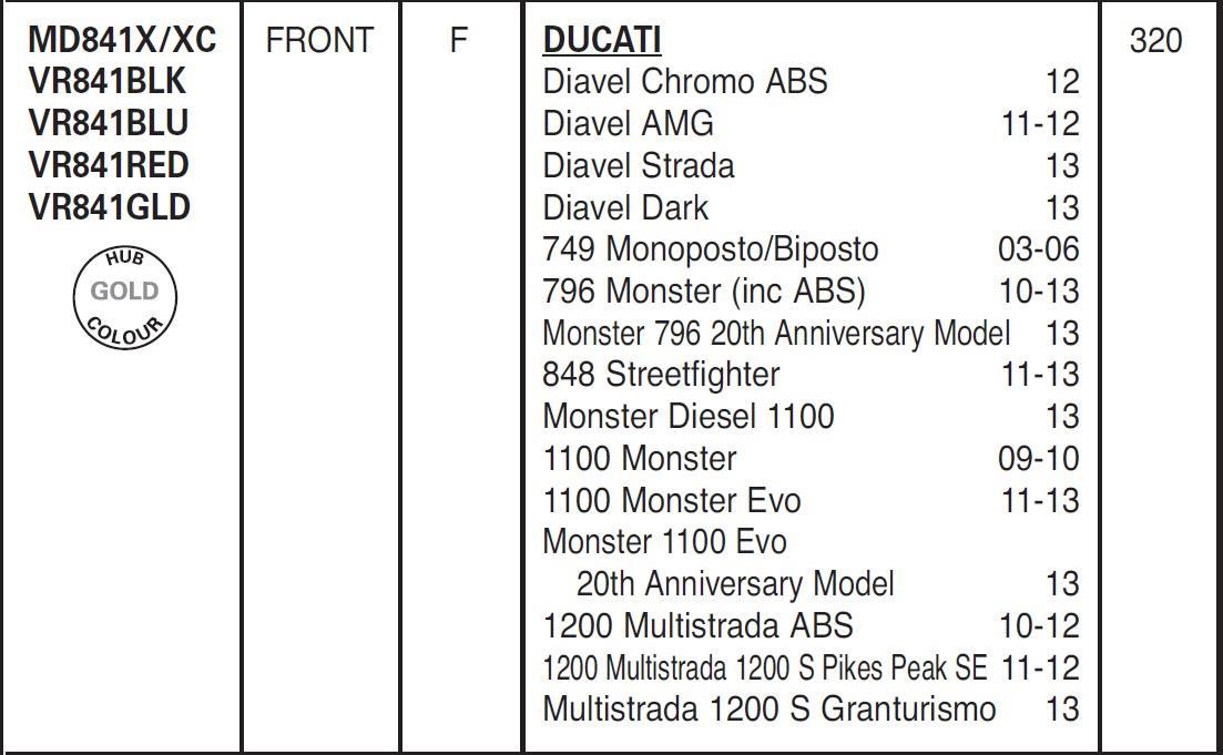 DUCATI 1200 MULTISTRADA 10-18 EBC ÖN DİSK