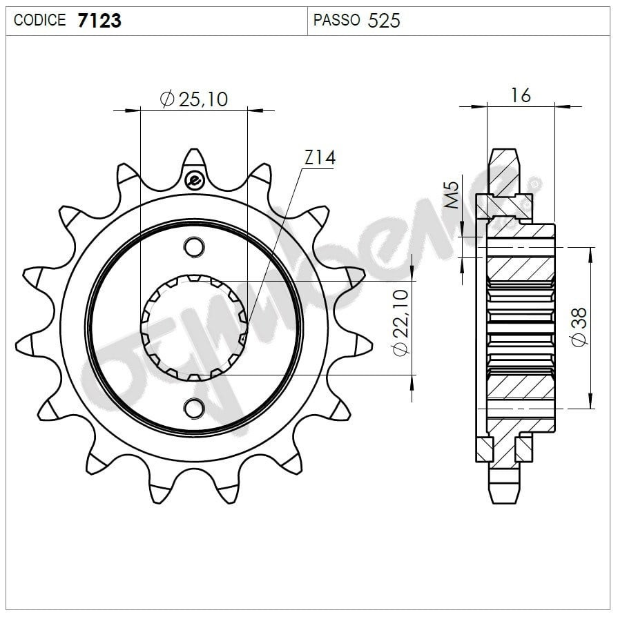 Ducatı 916 Ognıbene Ön Dişli 15T