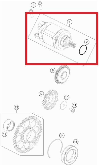 E-STARTER ENGINE GASGAS ORJ YP A9
