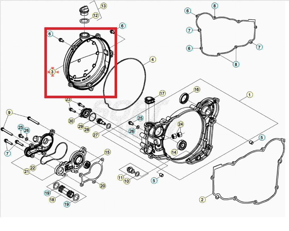 EXTERNAL CLUTCH COVER BETA ORJ YP KOLI