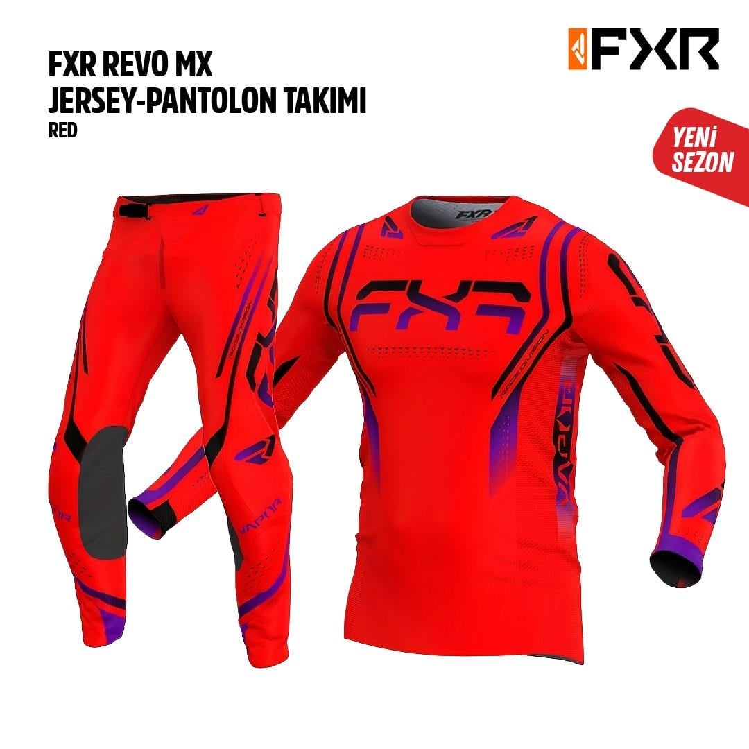 Fxr Kırmızı Mor Jersey Pantolon Takımı