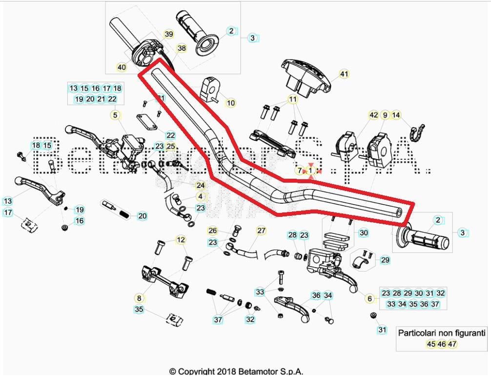 HANDLEBAR BETA ORJ YP E