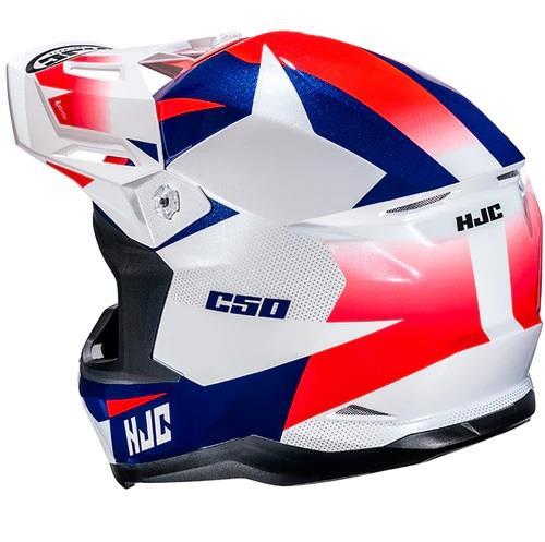 HJC C50 Mavi Kırmızı Motosiklet Kaskı