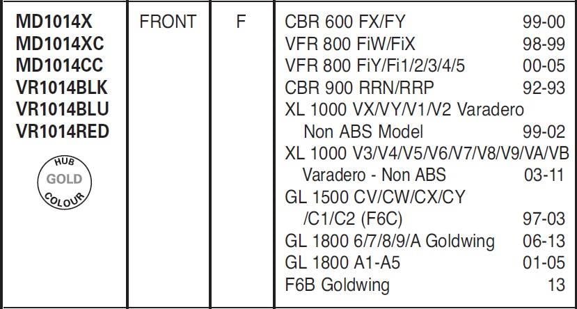 HON. XL 1000 99-11 GL 1800 06-17 EBC ÖN DİSK