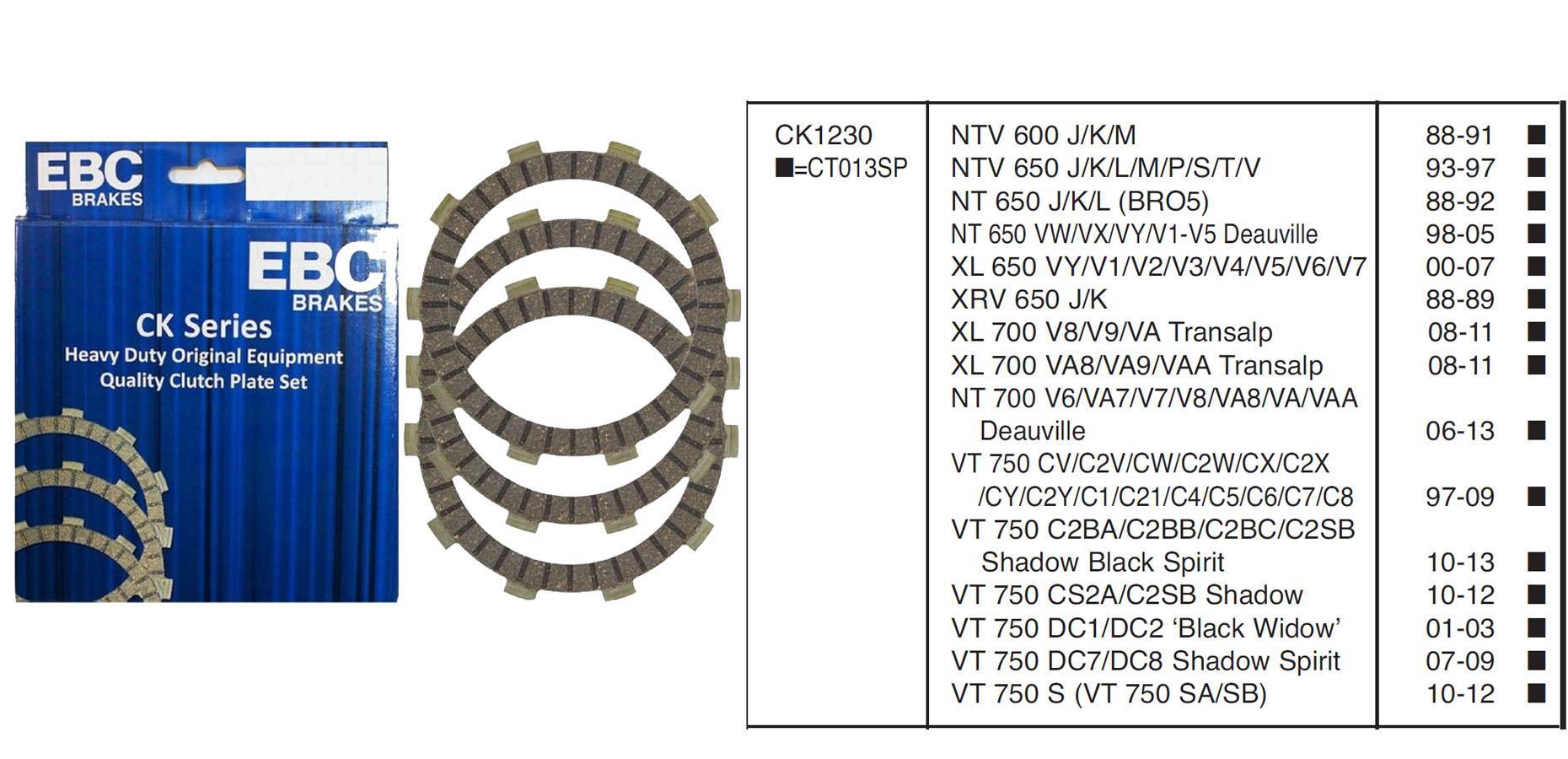 HON. NC700 12-13 XL700 08-11 EBC DEBRİYAJ BALATASI
