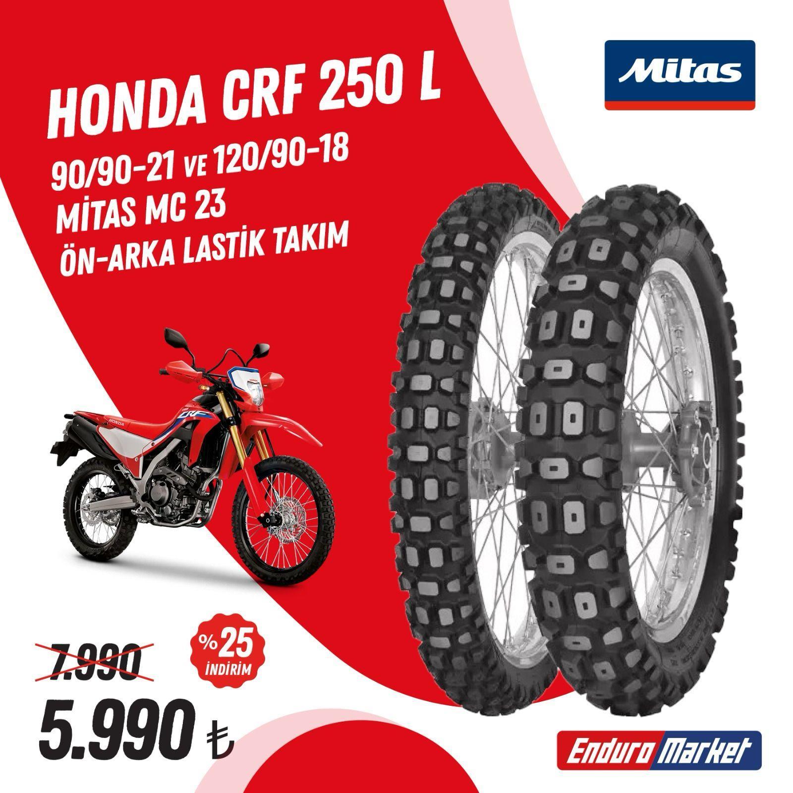 HONDA CRF 250 L MİTAS MC-23 LASTİK TAKIMI