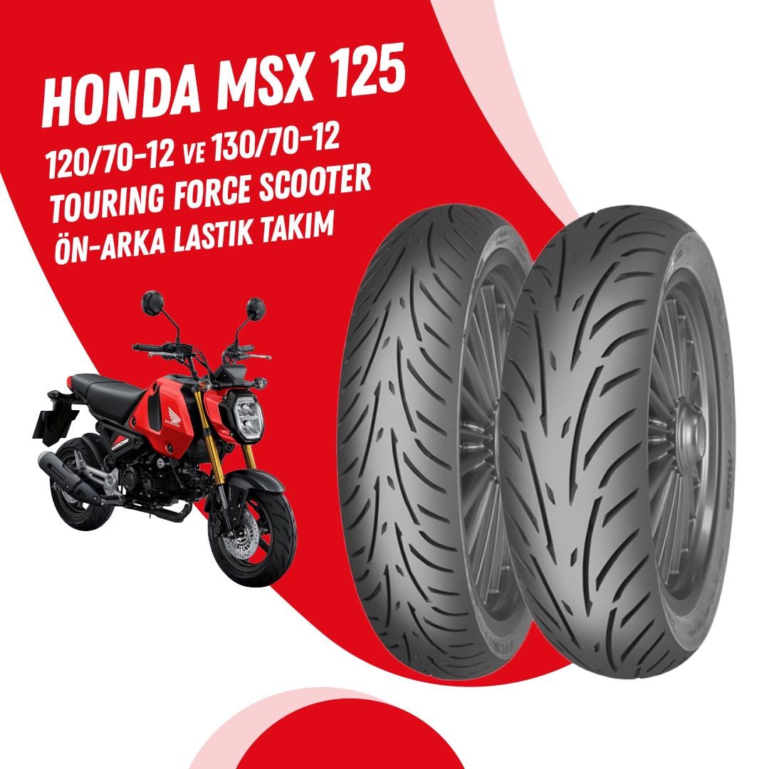 HONDA MSX 125 MİTAS TOURING FORCE SC LASTİK TAKIMI