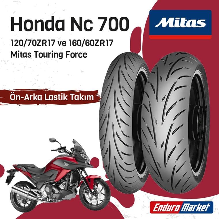 HONDA NC 700 MİTAS TOURING FORCE LASTİK TAKIMI