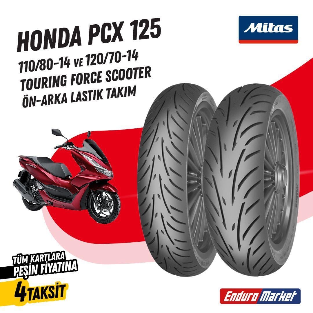 Honda pcx 125  MİTAS TOURING FORCE SC LASTİK TAKIMI