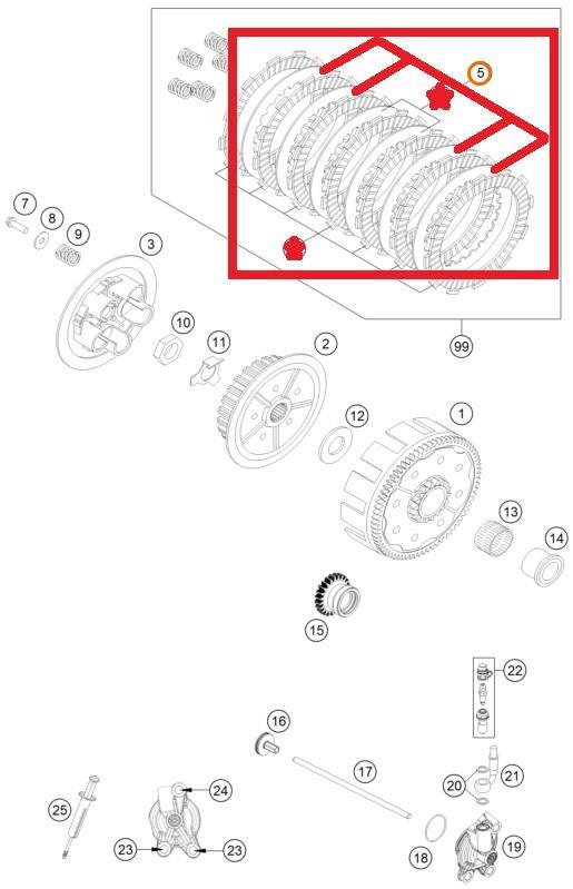 INTERMEDIATE DISC 1.5MM KTM ORJ YP A1