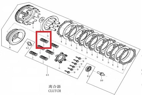 Kayo K6 Debriyaj Yayı H5