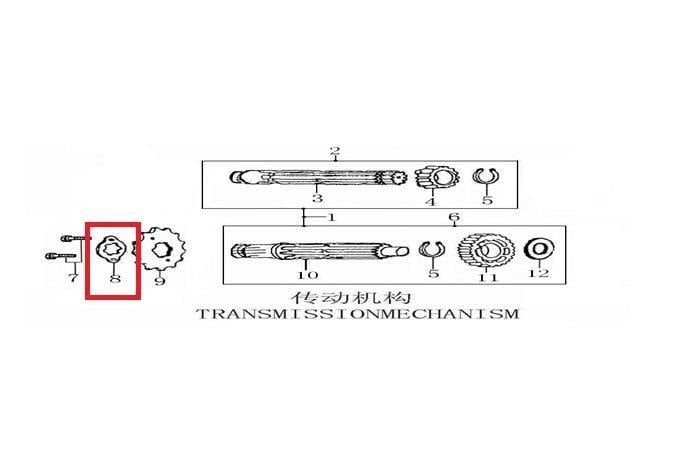 KAYO TS 90 3. VİTES DİŞLİ KARŞILIĞI