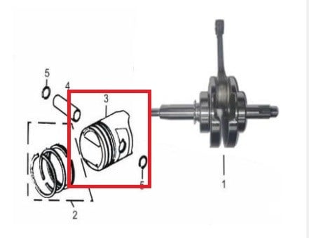 Kayo Tt 140 Piston G5