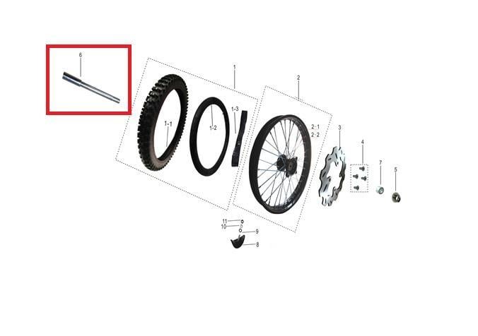 KAYO TT 190 R ÖN TEKER MİLİ