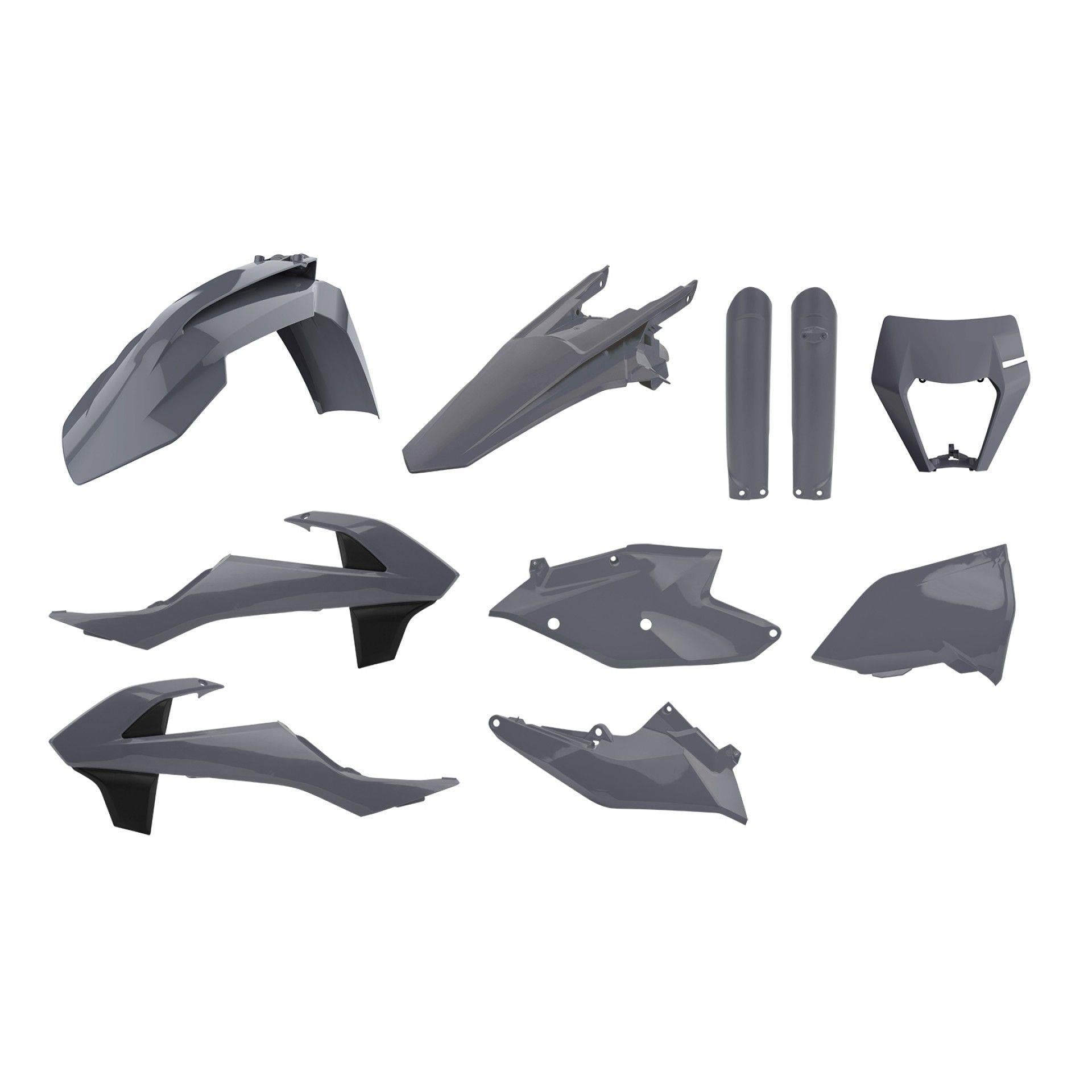 KTM EXC 17-19 POLISPORT GRENAJ SET GRİ