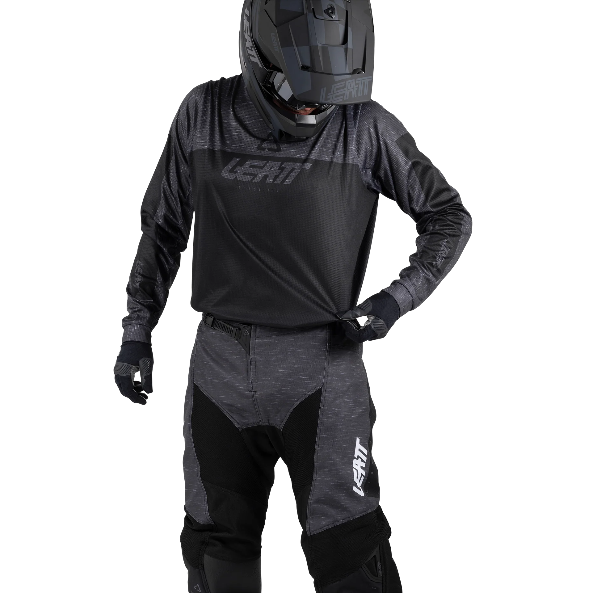 Leatt 3.5 Siyah Motosiklet Jersey Pantolon Takımı