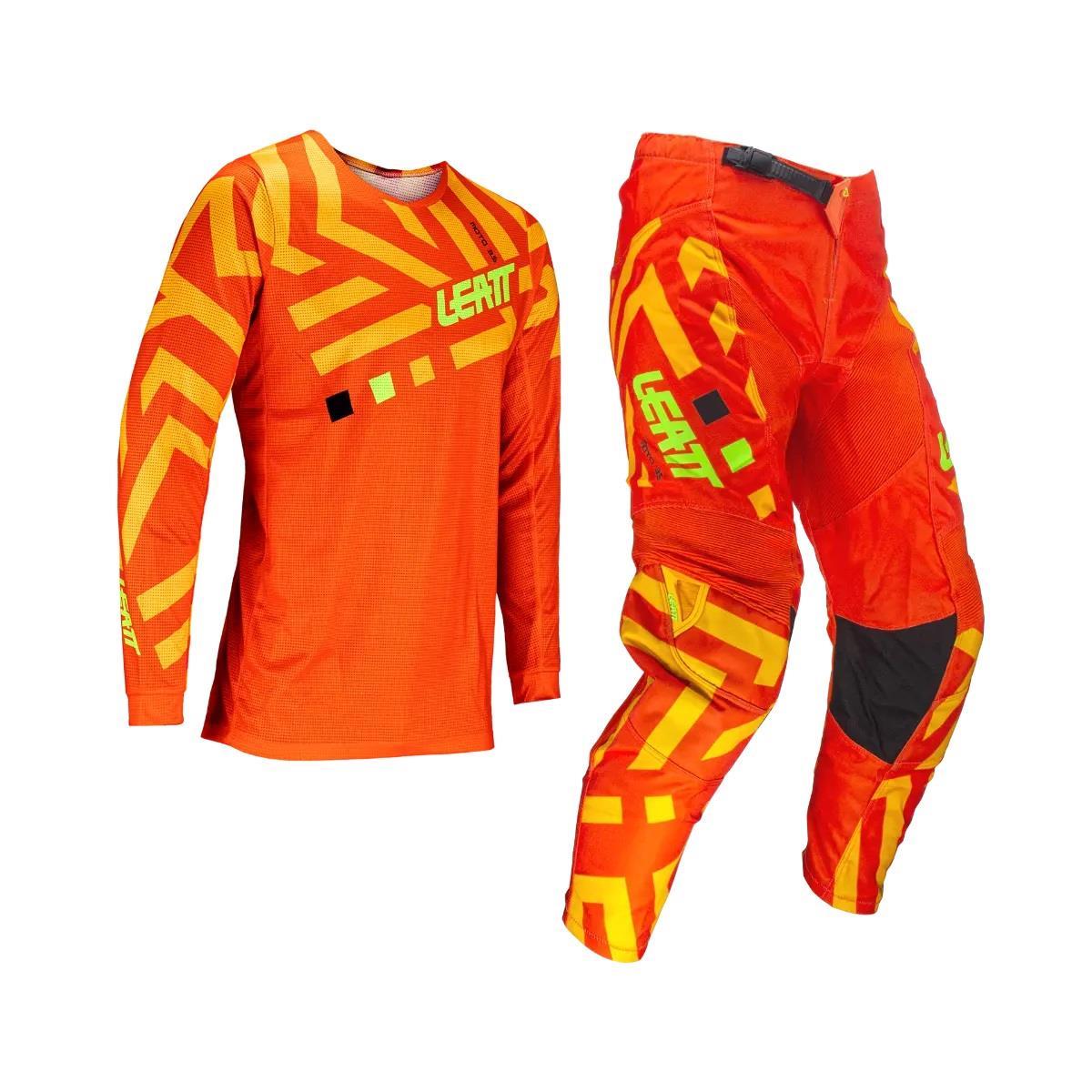 LEATT 3.5 ÇOCUK MİNİ JERSEY PANTOLON TAKIMI TURUNCU