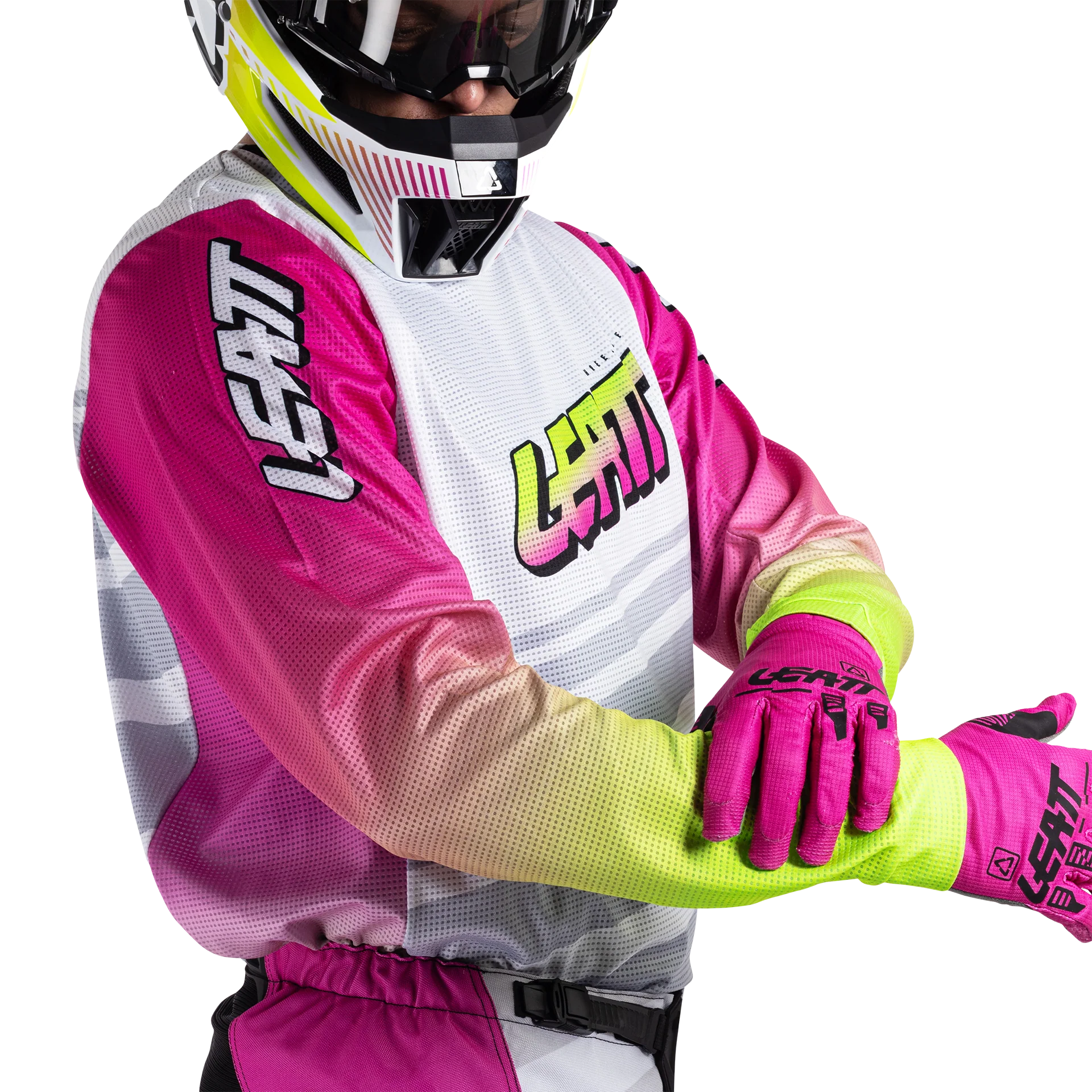 Leatt 3.5 Pembe Motosiklet Jersey Pantolon Takımı