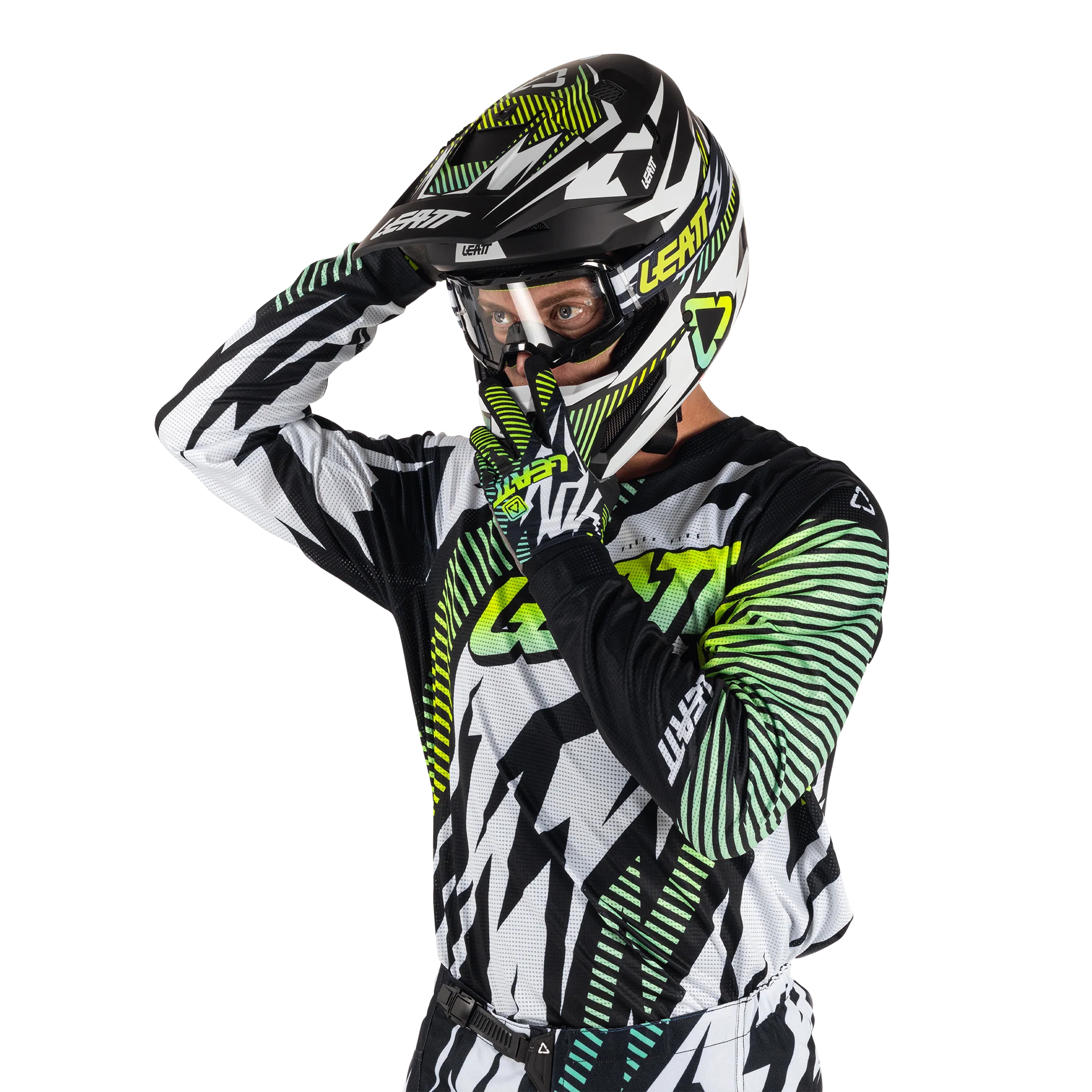 Leatt 3.5 Storm Motosiklet Jersey Pantolon Takımı