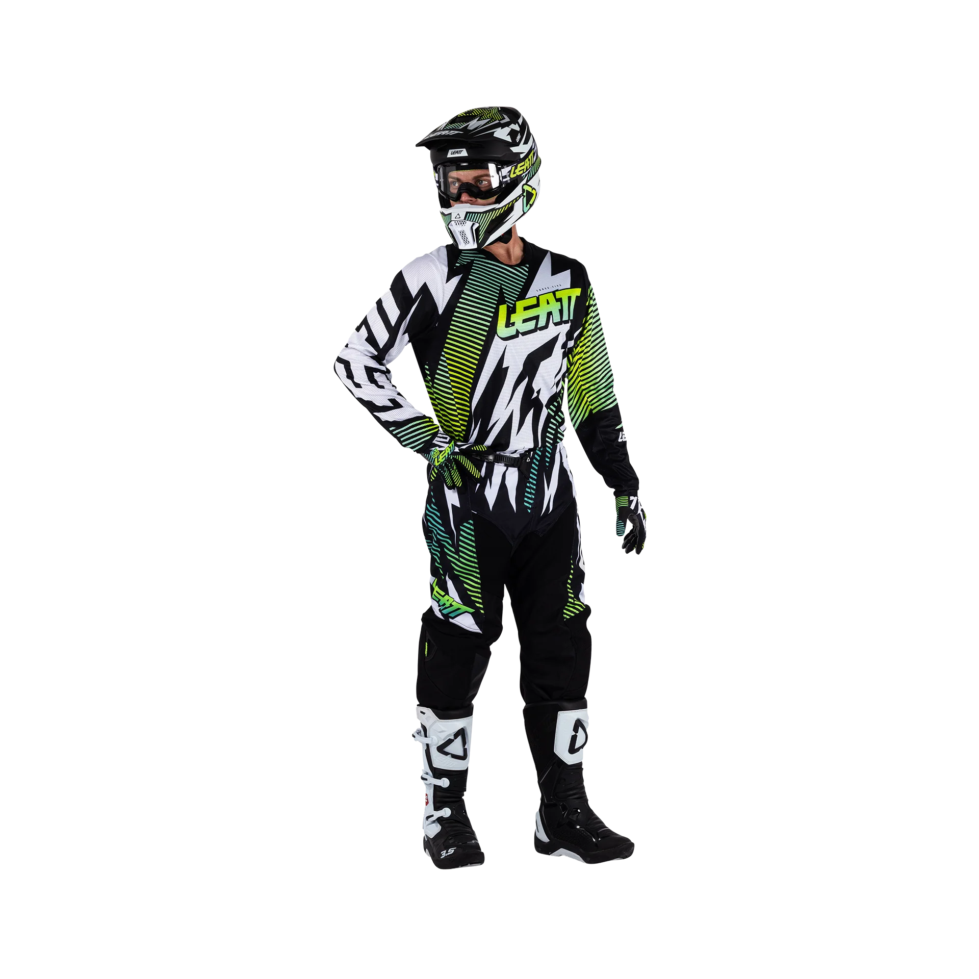 Leatt 3.5 Storm Motosiklet Jersey Pantolon Takımı