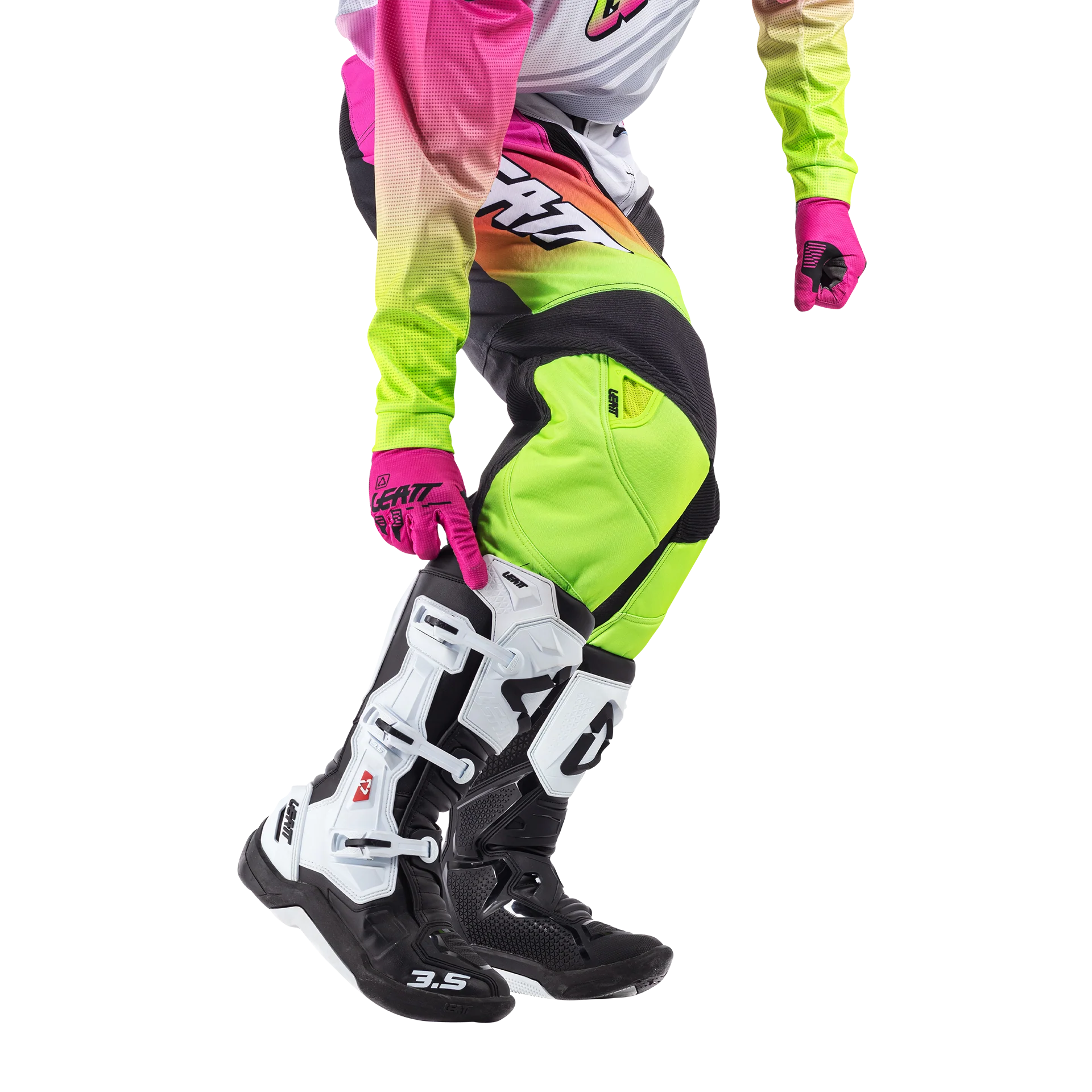 Leatt 3.5 Pembe Motosiklet Jersey Pantolon Takımı