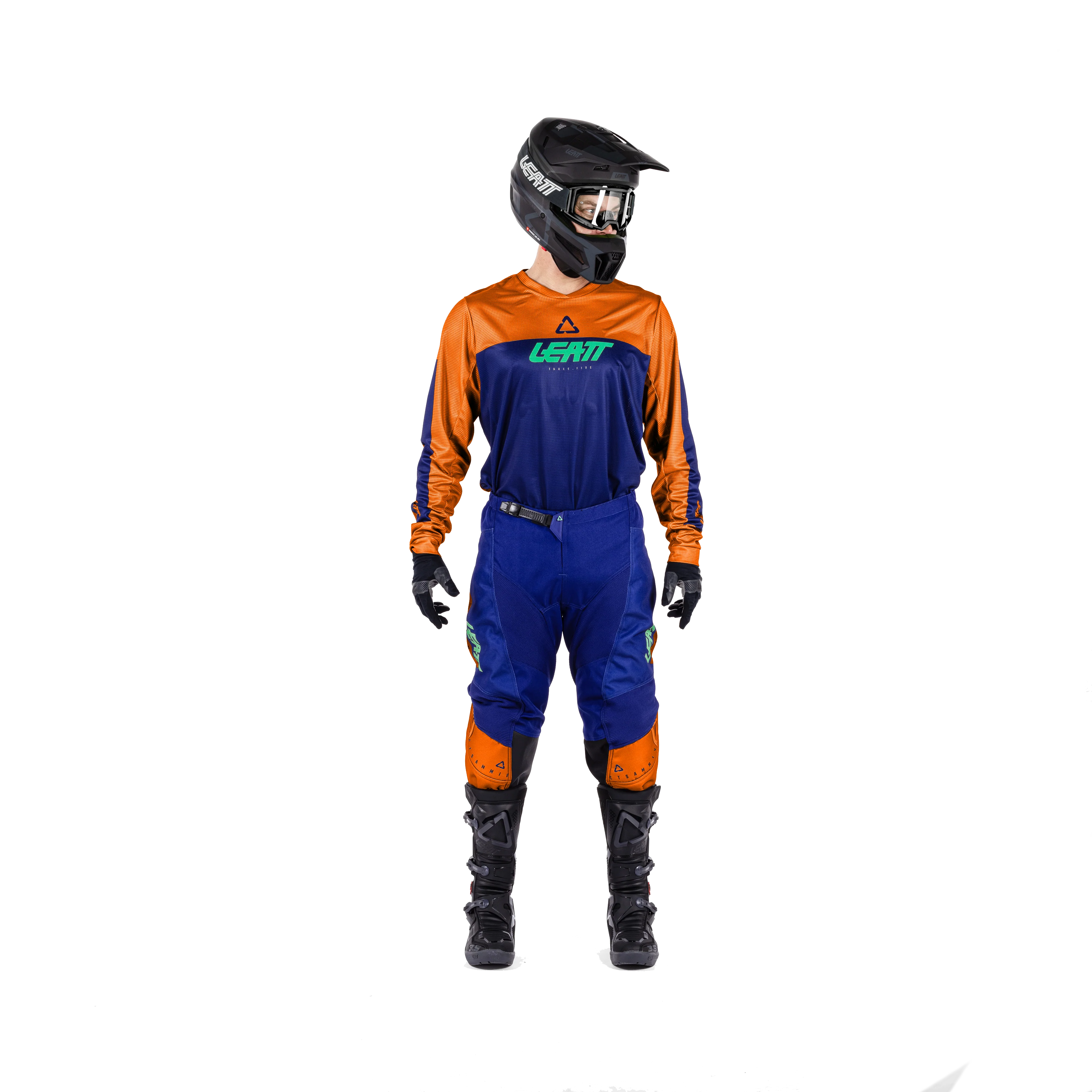 Leatt 3.5 Turuncu Motosiklet Jersey Pantolon Takımı